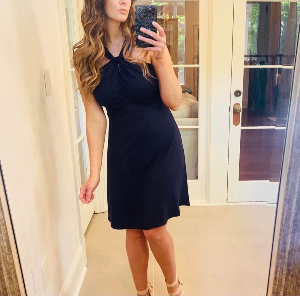 CAbi Navy halter dress